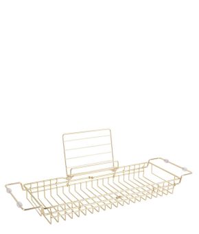Bath tub caddy iron gold plated